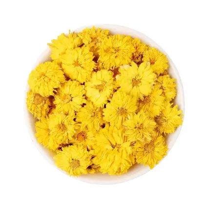 Golden Dried Chrysanthemum Flowers