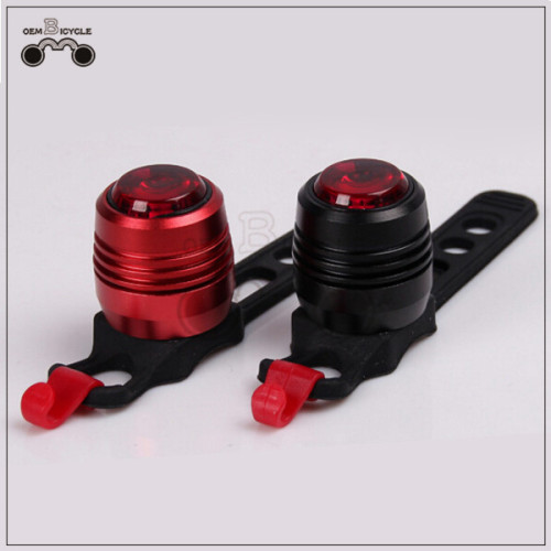 mini aluminum alloy USB rechargeable bicycle rear light bike alarm tail light for sale