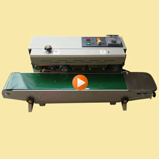 Guangzhou Steel FR-980 Horizontal Small Business Plastic Continuous Bag Sealer Machine with Date Printing