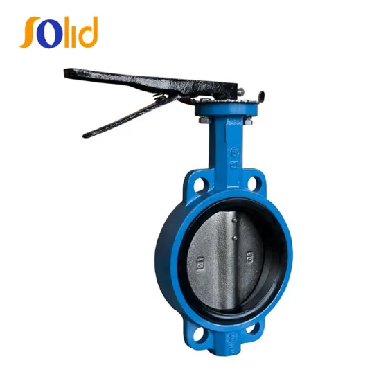 Ductile iron Wafer Center Type Handle Manual Butterfly Valve