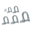 High Tensile D Shackle Anchor Shackle 10kN High Tensile D Shackle Supplier