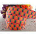 17102522,New arrival 7/8" (22mm) 10 yards/lot pineapple printed grosgrain ribbons cartoon ribbon DIY handmade materials