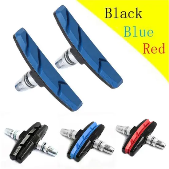 2pcs V Type Bicycle Brake Pads Silent Brake Pads Shoes For BMX Road MTB Bike Bicycle Cycling Parts 70MM Long
