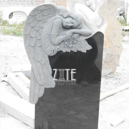 Classic Designs Angel Style american carved marble headstones
