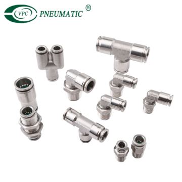 High Quality VPC Type Brass NPT Thread Straight Elbow Pneumatic Fittings