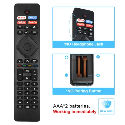 NH800UP RF402A-V14 Smart IR Universal Remote Control Replacement for Philips LED TVs