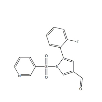 5- (2-фторфенил) -1- (3-пиридинилсульфонил) -1H-пиррол-3-карбоксальдегид, CAS 881677-11-8