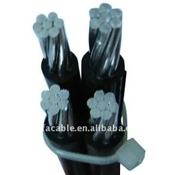 Self supporting cable bundle 0,6/1 kV with XLPE-insulation NFA2X cable