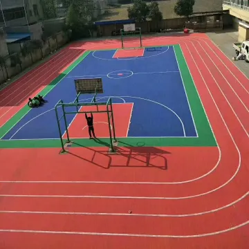 Interlocking Sports Flooring for Backyard Basketball Court: Easy Cleaning Plastic Sport Court