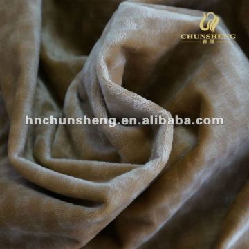 fashionable 100% Polyester velboa Embossed short plush fabric