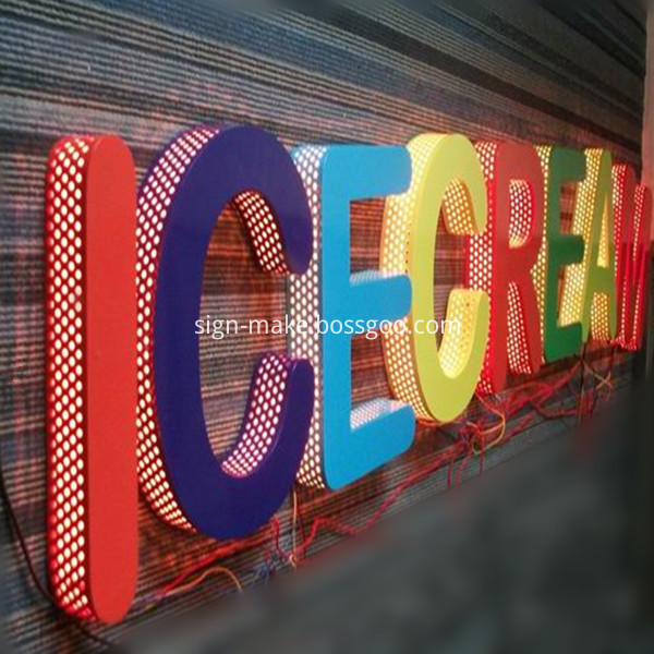RGB side and back lit letter 
