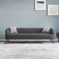 Leather art sofa small apartment Nordic modern double