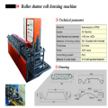 Customer used steel shutter door roll forming machine