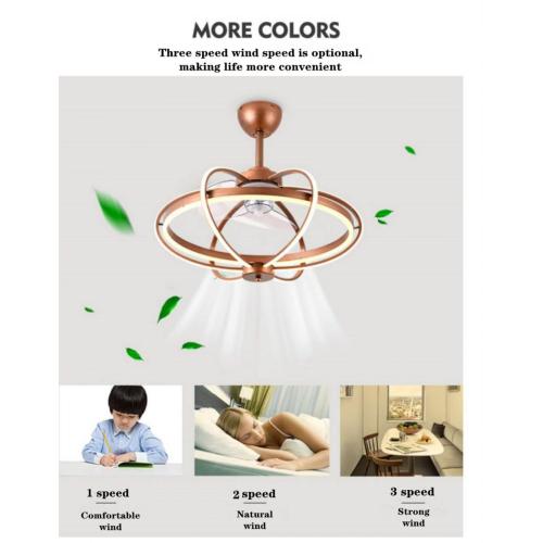 Ball style ceiling fan with light