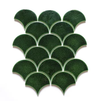 Ceramic Mosaic Fish Scale Glazed Tiles for Living Room