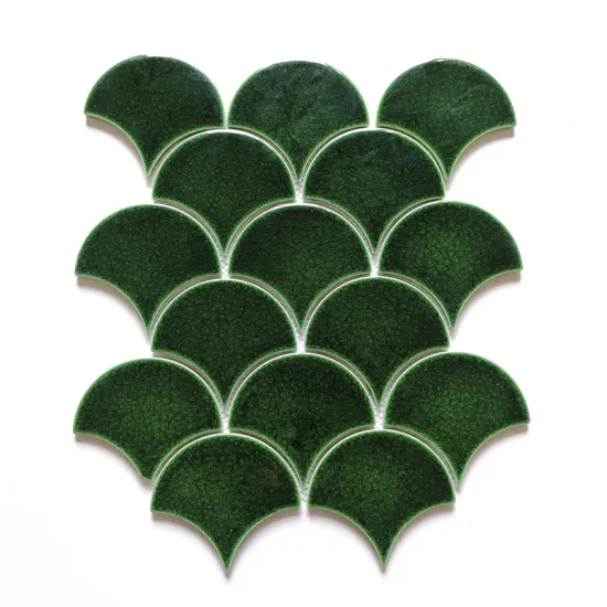 Ceramic Mosaic Fish Scale Glazed Tiles for Living Room