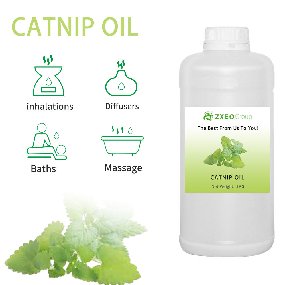 100% asili na safi kikaboni mafuta ya nepeta catnip mafuta muhimu kwa kutuliza