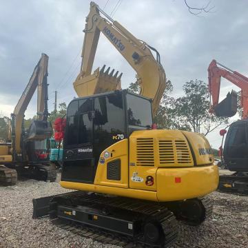 Jepang Merek Komatsu PC 70-8 6.5 ton Ekskavator yang Digunakan dengan Sistem Hidrolik Impor