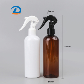 Amber Plastic Spray Bottles for Household Liquids