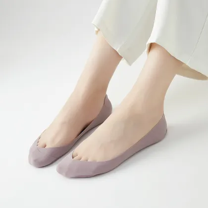 Casual Summer Women's Soft Cotton Invisible Boat Socks