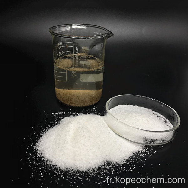 Granules anioniques / cation en polyacrylamide pam chimiques