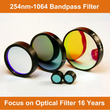 Standard bandpass filters 254nm uv bandpass