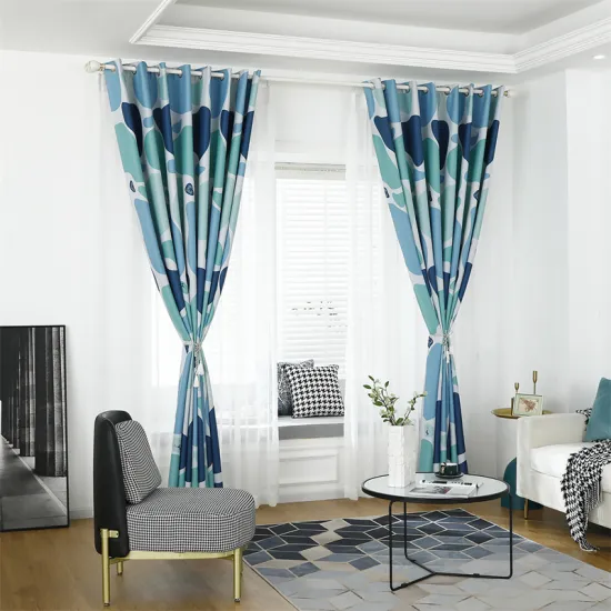 High-Quality Cobblestone Pattern Blackout Curtains: Perfect Home Decor Addition in Nordic Style