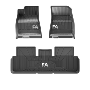 Wholesale High-Quality TPE Car Floor Mats for Tesla Models 3 and Y: 2020-2024 All-Weather Protection 3-Piece Floor Liner Combo Set