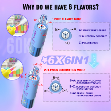 3-independent-flavor FIZZY MAX III 60000puffs vape