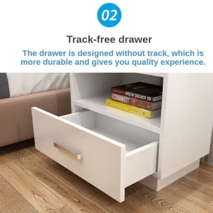Bedside Table Modern Simple Storage Cabinet Bedroom Storage Cabinet Simple Household Small Storage Bedside Cabinet 5IP0