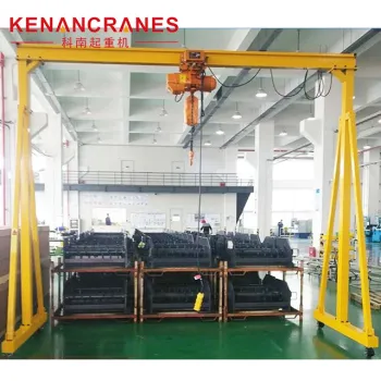 Portable Movable Rubber Tyre Mini Gantry Crane for Lifting Materials
