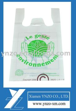 Biodegradable T-shirt PE bag with EPI additive