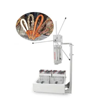 China Wholesale Mini Spanish Churros Maker Machine with Fryer and Filler
