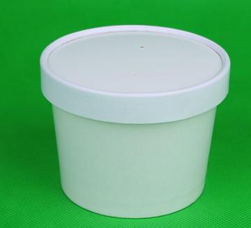 12oz Squat White Paper Food Containers
