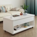 Movable Wooden Desk for Living Room