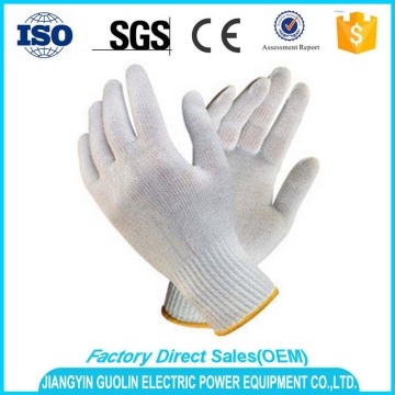 cheap white cotton gloves for industrial use with en388