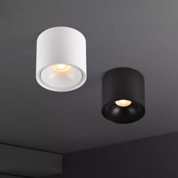 Indoor Dimmable Round LED Downlight - Surface Mount Pendant Cylinder SMD 7W/10W/12W Ceiling Light