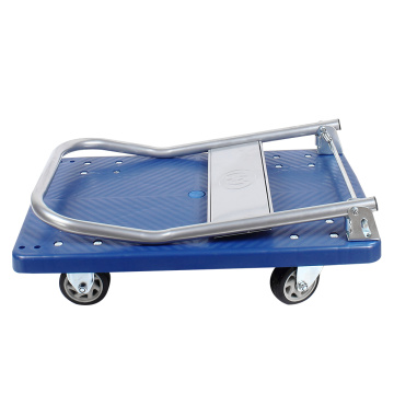 Blauer faltbare Trolley -Marktwagen