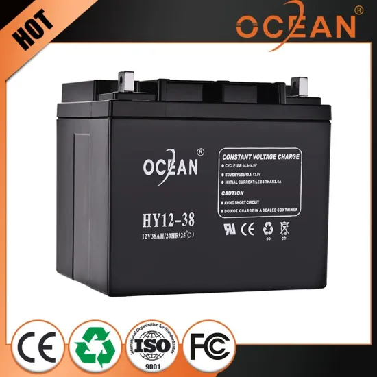 Non-fading cheap 12V 38ah new product in china 12v AGM battery