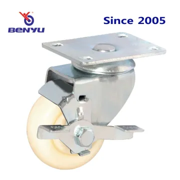 Medium-Duty Nylon Caster with Side Brake