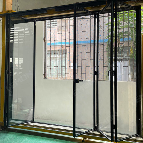 Narrow Frame Aluminium Folding Accordion Patio Glass Doors