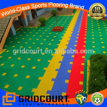 Elastic PP kindergarten playground flooring