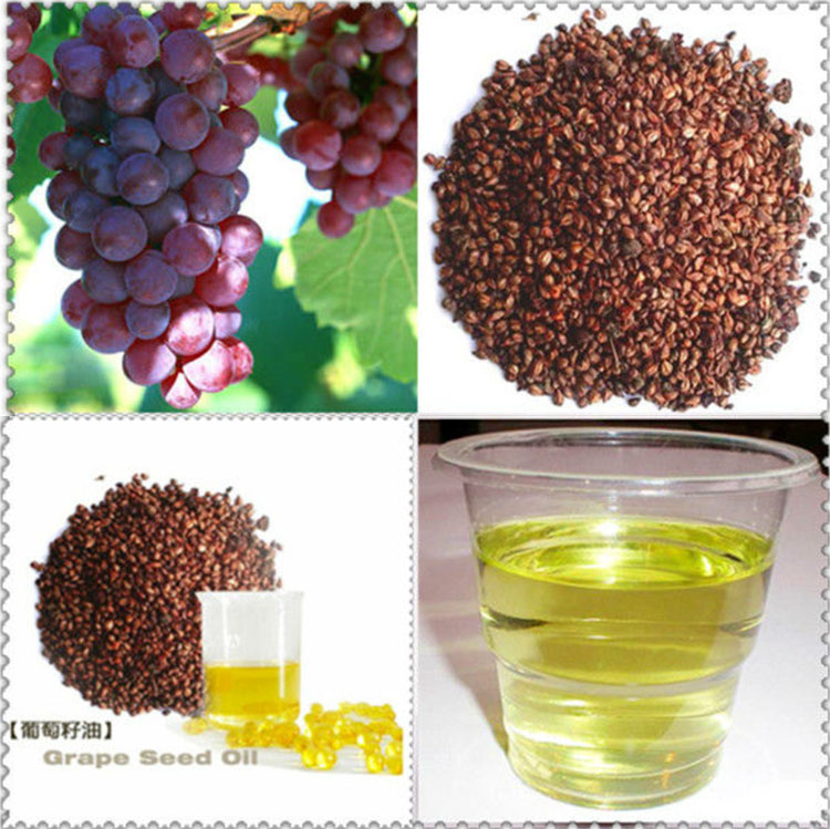 Suministro de fábrica 100% precio de aceite de semilla de uva puro