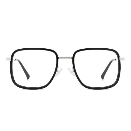 Stock Eyewear Frame Fashion Acetate Metal Optical Eyeglasses Reading Glasses
