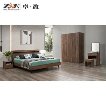 Modern Simple Design Wooden MDF Bedroom Furniture Set