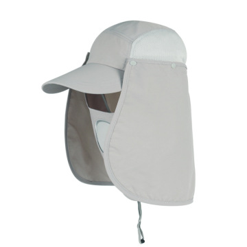 Sun Protection Accessories: Wide Brim Bucket Hat with Removable Net and Neck Face Flap for Fishing and Outdoor Activities - Protective Baseball Cap