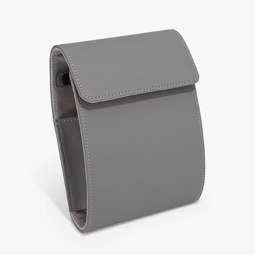 2-Slot Luxury Leather Cover Watch Organizer Bag