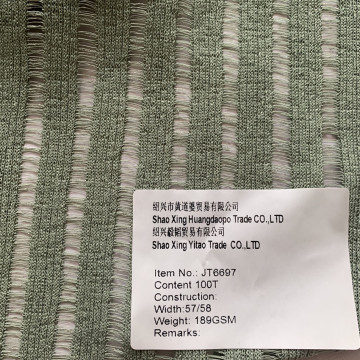 Tissu vert noirâtre bien ventilé 100T largeur 57/58