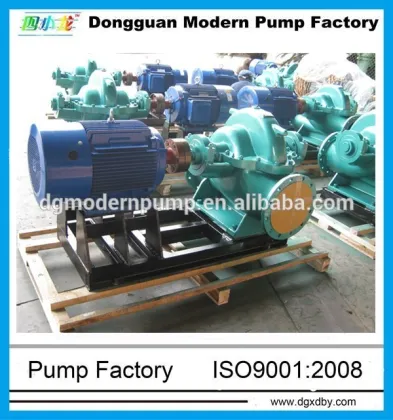 S series split case centrifugal farm pump/big flow farm pump