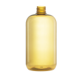 Garrafa PET redonda de Boston amarela clara de 500 ML com pescoço 24/410